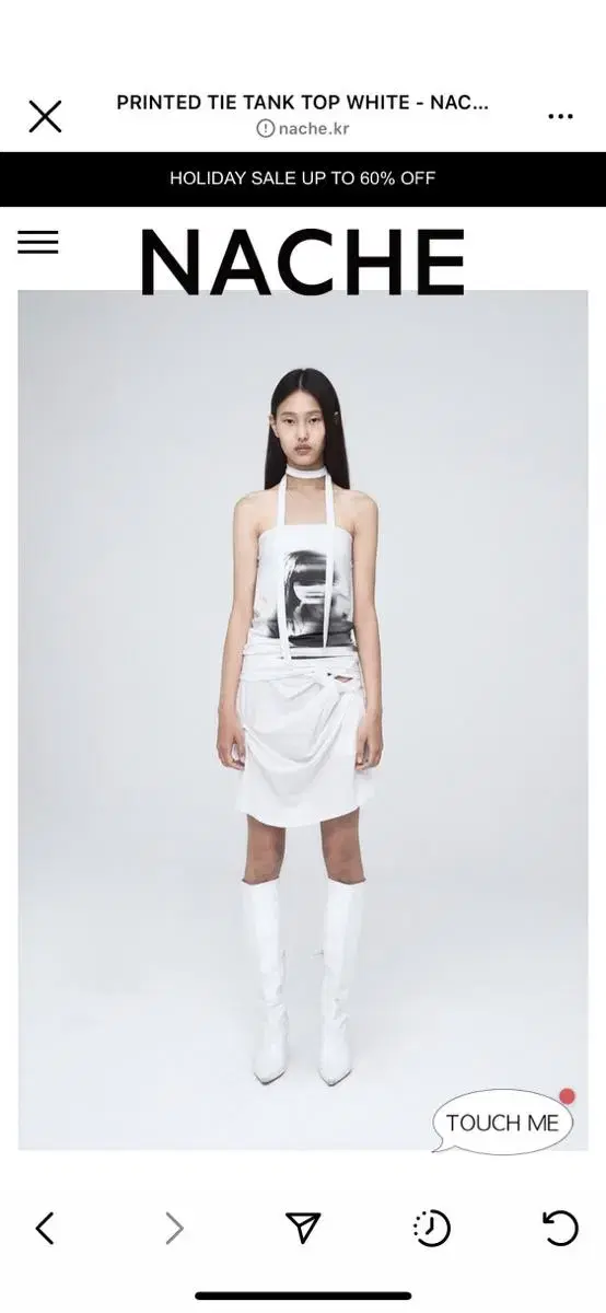 NACHE PRINTED TIE TANK TOP シズニルック PHIz0UhIG-022CA7CB-421B-4774-